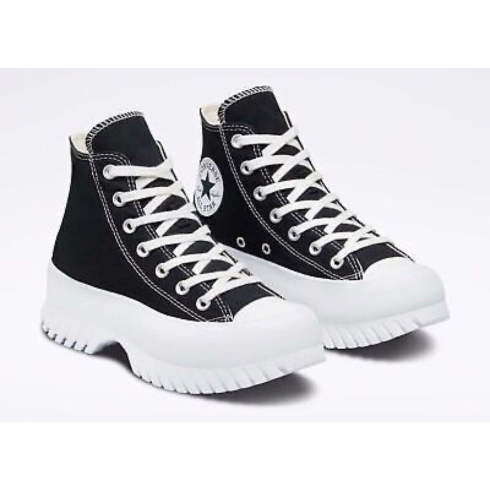 Converse CTAS Hi Lugged 2.0 Platform Shoes Black Canvas Mens 9.5 or Womens 11.5 - Picture 11 of 12